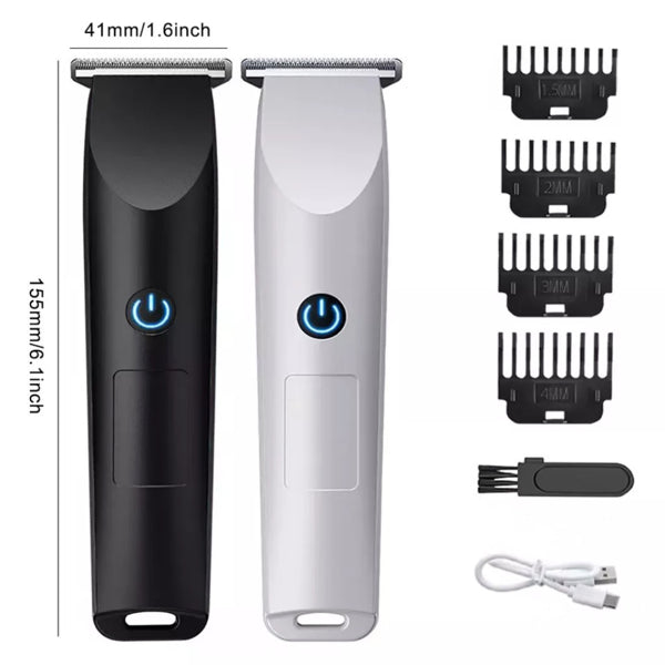 Men Pro Electric Hair Clippers Beard Trimmer Cutting Barber Shaving Machine White (Logistics Only For USPS.TK/TMEU Only For Self-pickup)