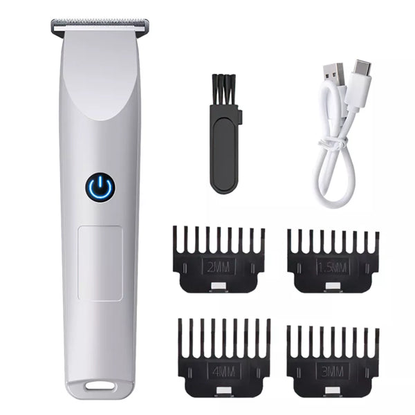 Men Pro Electric Hair Clippers Beard Trimmer Cutting Barber Shaving Machine White (Logistics Only For USPS.TK/TMEU Only For Self-pickup)